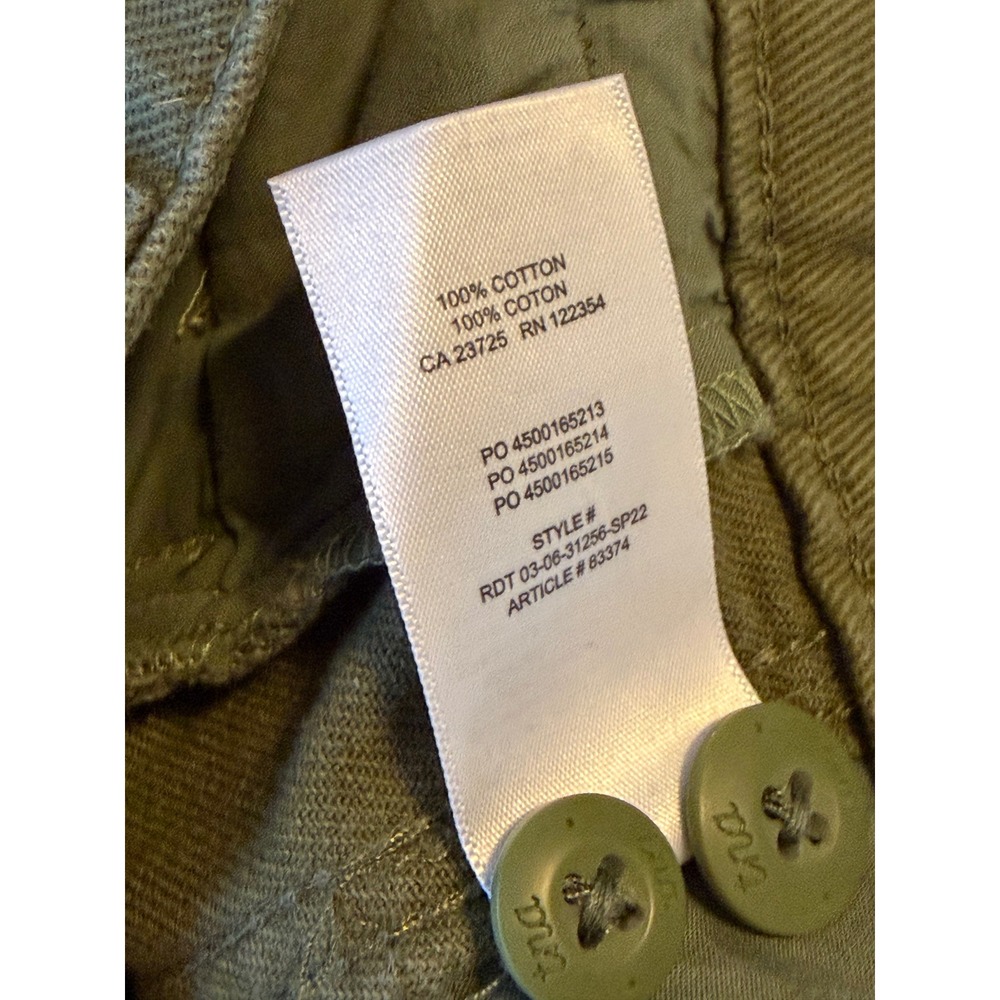 Tna Aritzia Supply Cargo Pants Green High Waisted Straight Leg Size 2 - Picture 4 of 5